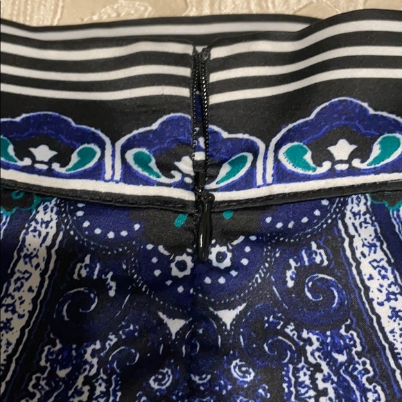 Macy's I-N-C Women's Black & Blue Pencil Skirt 4 - Picture 3 of 10